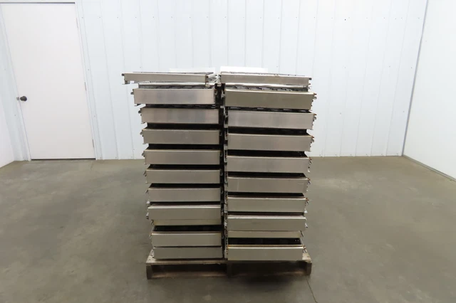 Unex Span Track 18x48" Carton Flow Wheel Bed Pallet Rack Gravity Roller Conveyor