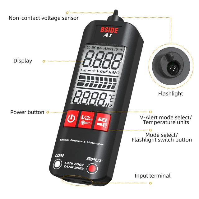 A1  Multimeter LCD Digital Tester Voltage  2000 Counts D6A2 3