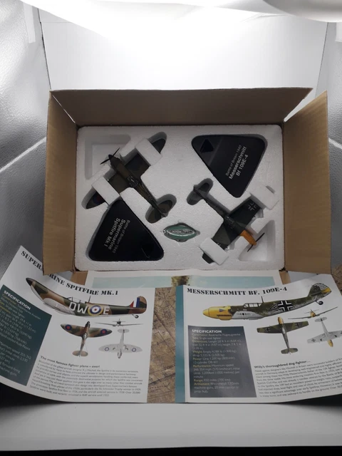 Atlas Editions Messerschmitt And Spitfire Models, Set. 3 909 301.
