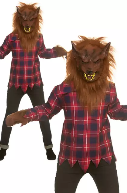 Boys Werewolf Outfit Halloween Kids Wolf Costume Fancy Dress 3-13 Years
