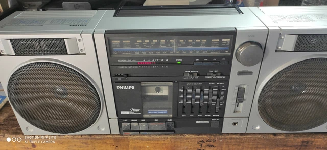 Vintage Boombox Philips D8534 - Photo, audio & vidéo Vintage Boombox Philips D8534 - Photo, audio & vidéo
