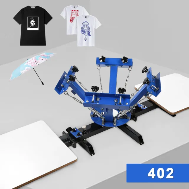 DIY 4 Station 2 Farbe T-Shirt Siebdruckmaschine Siebdruck Textildruck DE