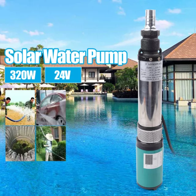 Bomba de agua DC24v bomba sumergible solar bomba de pozo profundo bomba de jardín sumergible 320w