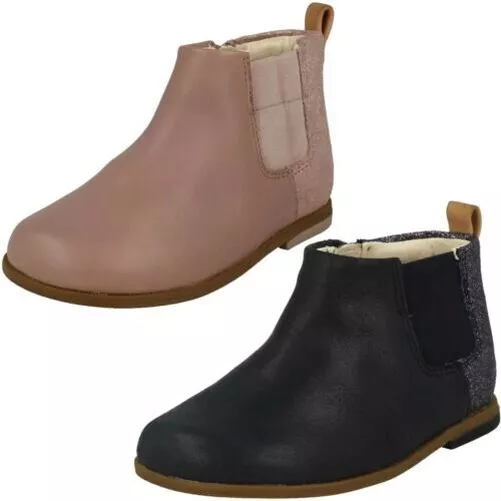 Enfant Fille Clarks Paillette Détaillé Bottines' A Attiré Amusant'