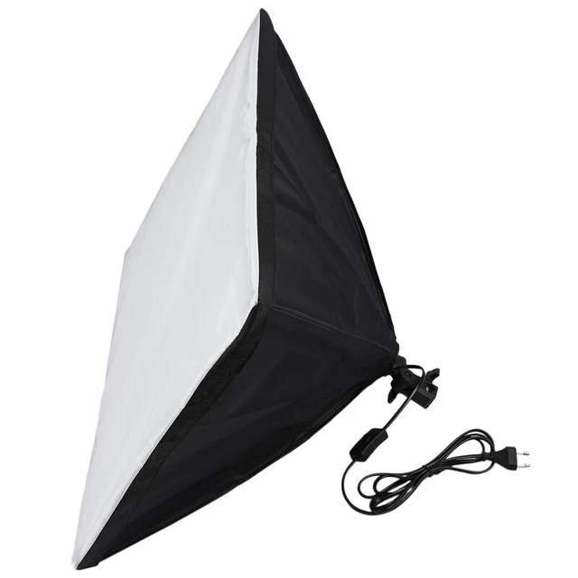 50 x 70 cm Foto Video Estudio Iluminación Continua Softbox E27 Soporte Soft bo Q3T6