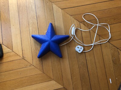 IKEA Lampe IKEA SMILA STJARNA Etoile bleue Perforée Chambre Enfant Murale Veilleuse 