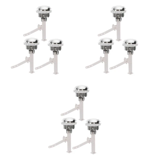 Pulsanti per WC in argento, 2 pezzi, pulsante di scarico doppio, pulsanti per WC, pulsanti per serbatoio WC, pulsante di scarico WC di ricambio, puls | Leroy Merlin