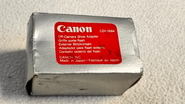 GENUINE CANON Off-Camera Shoe Adapter CZ6-0584