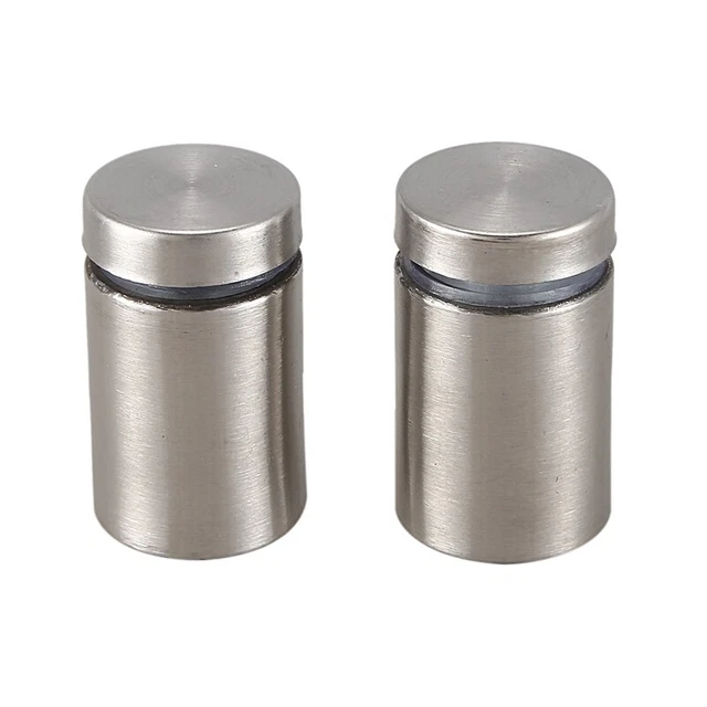 15 ud. 19mm x 30mm montaje en pared herrajes vidrio separación clavo plata L1F6