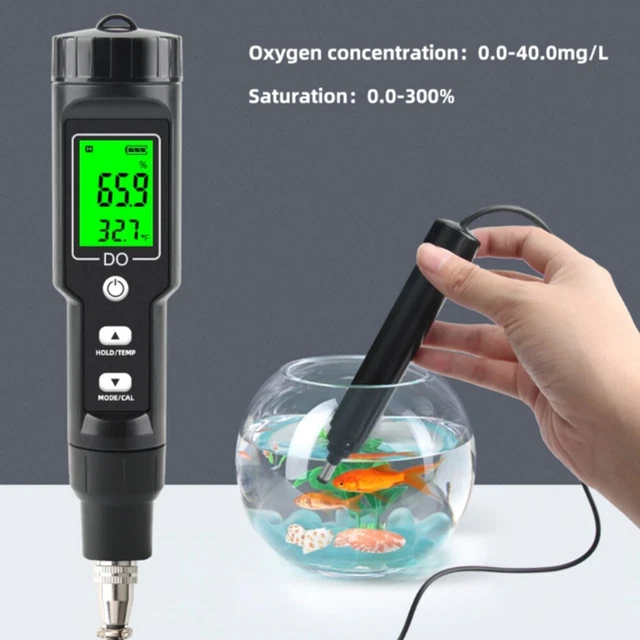 Compteur DO électronique précis avec point rétroéclairé LCD pour les tests