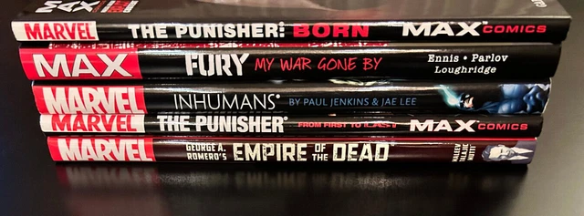 Hardcover lot - Fury, Punisher, Inhumans, Empire of the Dead (Marvel Comics)