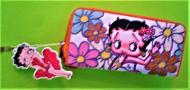 portafoglio Disney ecopelle Betty Boop Power Flower con scatola originale 