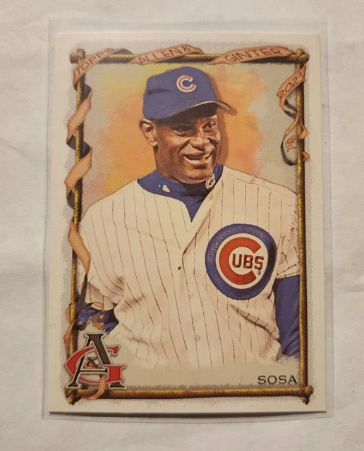 2023 TOPPS ALLEN & Ginter Sammy Sosa 347 jeu de base SP imprimé court