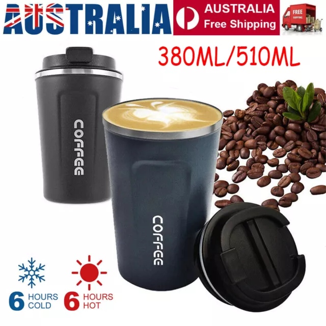 Coffee Mug Stainless Steel Double Wall Leakproof Travel Cup Insulated L6P9