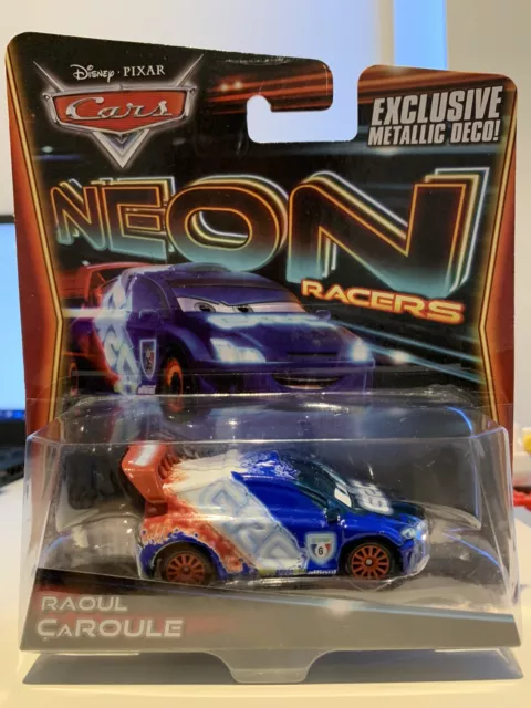 Disney Pixar Cars Raoul CaRoule Neon Racers Die Cast Legends