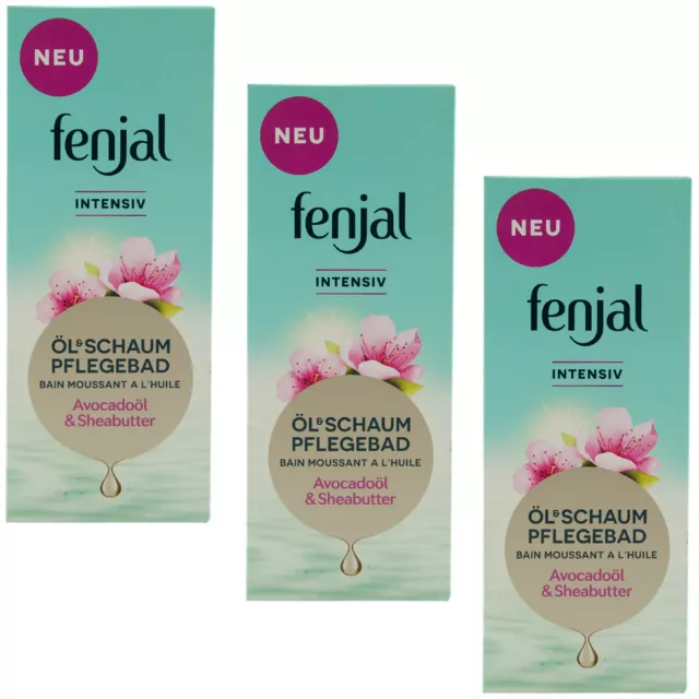 Fenjal Aceite & Baño de Espuma Intensivo 3 X 200ml Con Avocado-öl & Manteca