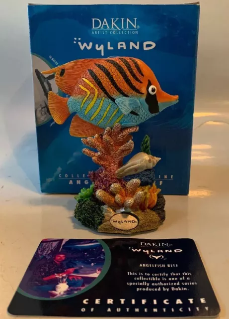 Dakin Artist Collection Wyland California Angelfish Reef Figurine Sculpture NEW