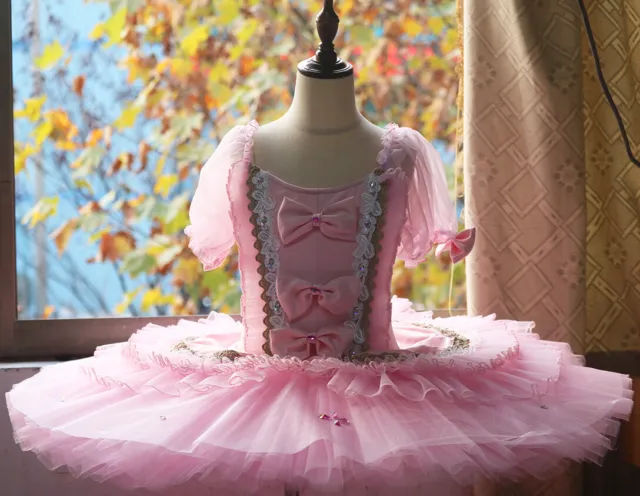 2022 Women Ballet Skirt Professional Classical Pancake Tutu Costumes Kids Adult
