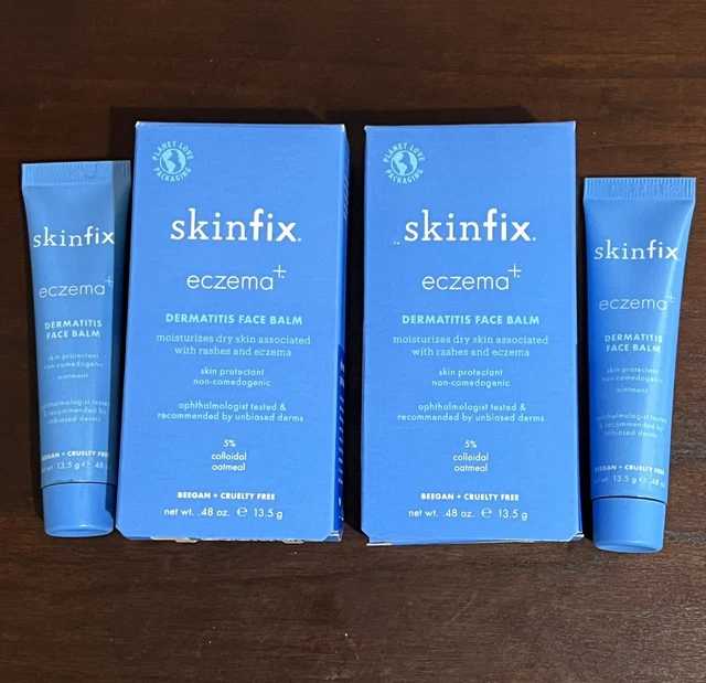 2X Skinfix Eczema + Dermatitis Face Balm Moisturizer Fast Relief for Flare-Ups