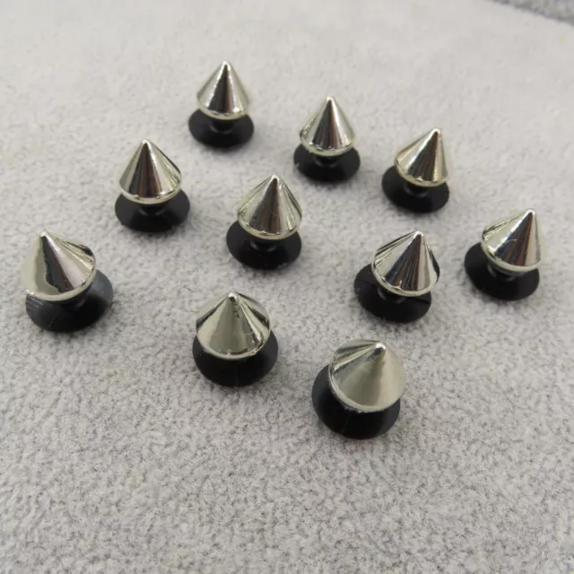 Blue Glow in the Dark Spikes For Crocs, 3D printed pointy charms, 26 piece  set