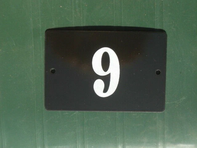 PLAQUE EMAILLEE NUMERO DE RUE EMAIL VERITABLE 800°C N° MAISON N° 6 NS