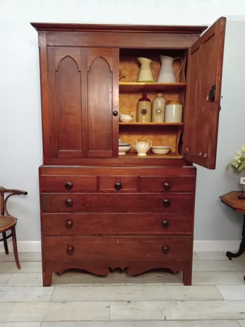 Victorian Linen Press Antique Oak  Larder Cupboard Delivery Available