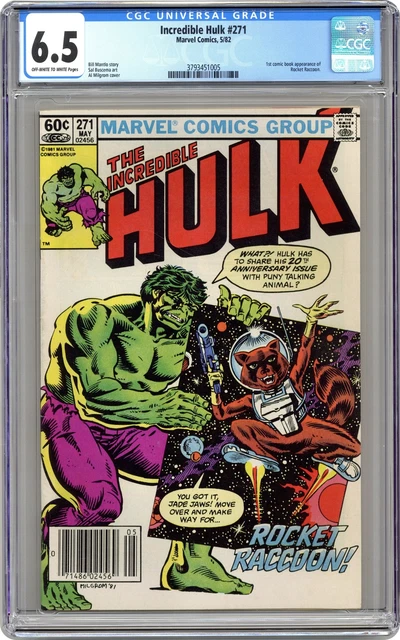 Incredible Hulk #271 CGC 6.5 1982 3793451005 2nd app. Rocket Raccoon