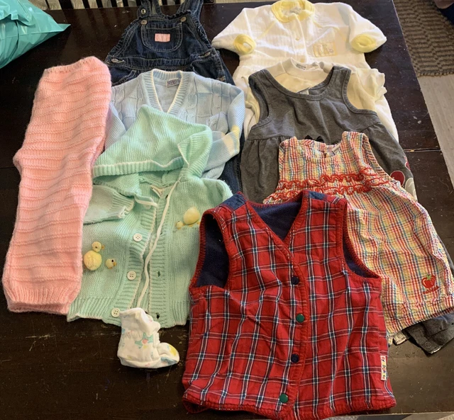 lot baby girl vintage toddler clothes 0- 24 Months 2T Carters Gymboree