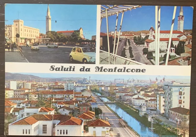 Vecchia Cartolina Monfalcone vedutine - Gorizia - FG VG 1961