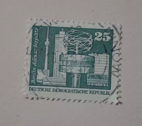Briefmarke DDR - 25 Pf Berlin Alexanderplatz - gestempelt