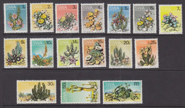 South West Africa Sc 343-358 MNH. 1973 Succulent Plants, cplt set VF. SG 241-256