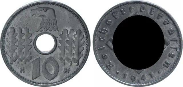 Reichskreditkassen 10 Pfennig J.619 1941A sehr seltenes Jahr  62741