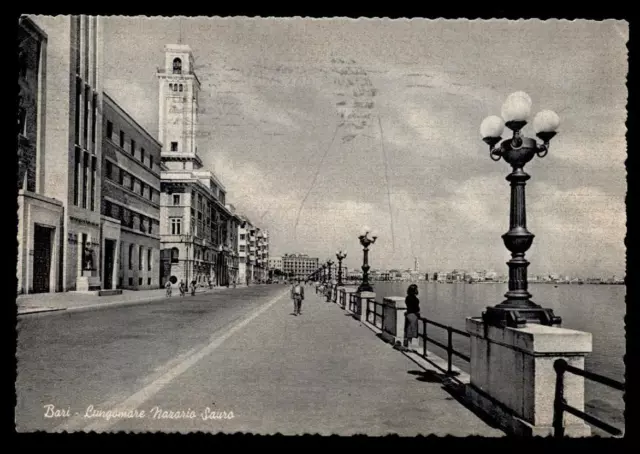 cartolina BARI lungomare nazario sauro