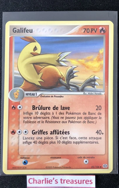 Carte Pokemon - Galifeu - 25/106 - Ex Émeraude - FR - NM+ / NEUF
