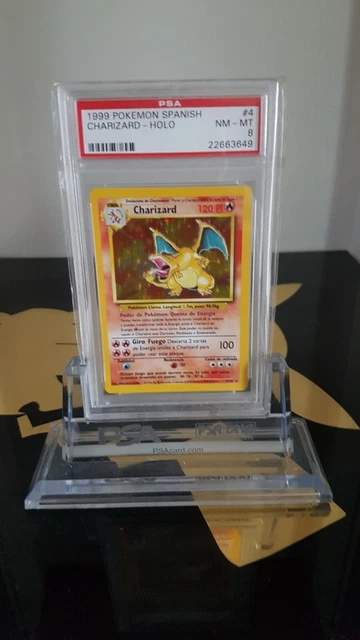 PSA 8 Pokemon Charizard Base Set Spanish