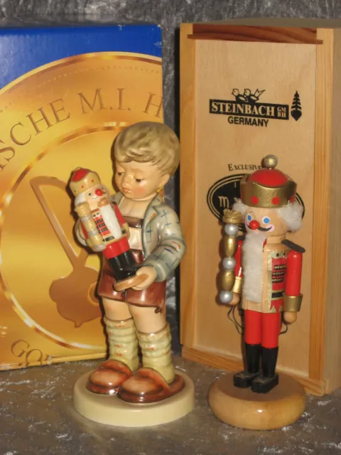 Hummelfigur "Eine harte Nuss" Hum 2130 mit Nussknacker FM8 Sammler Set OVP