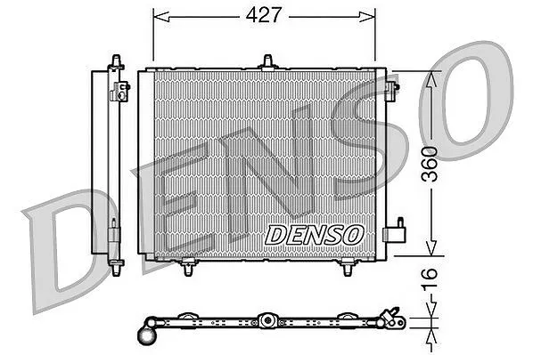 DENSO Kondensator, Klimaanlage  u.a. für CITROËN, DS, PEUGEOT