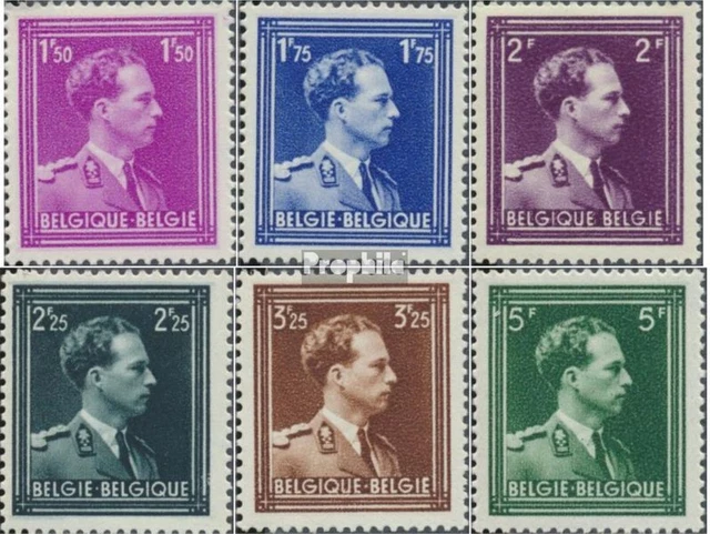 Belgique 636-641 neuf 1943 leopold