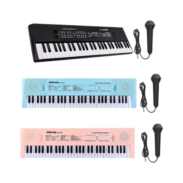 Tastiera per pianoforte per bambini Musica Tastiera elettronica 61 tasti Pratico