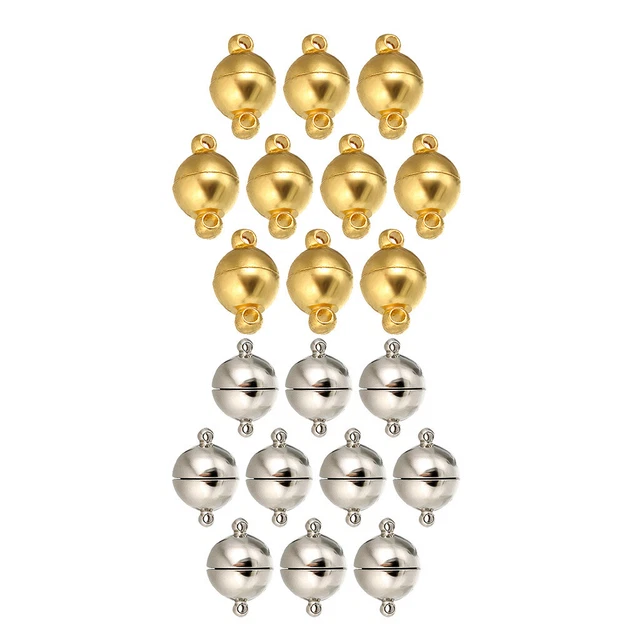 10 ensembles de fermoirs magnétiques boucle à bille collier fabrication de