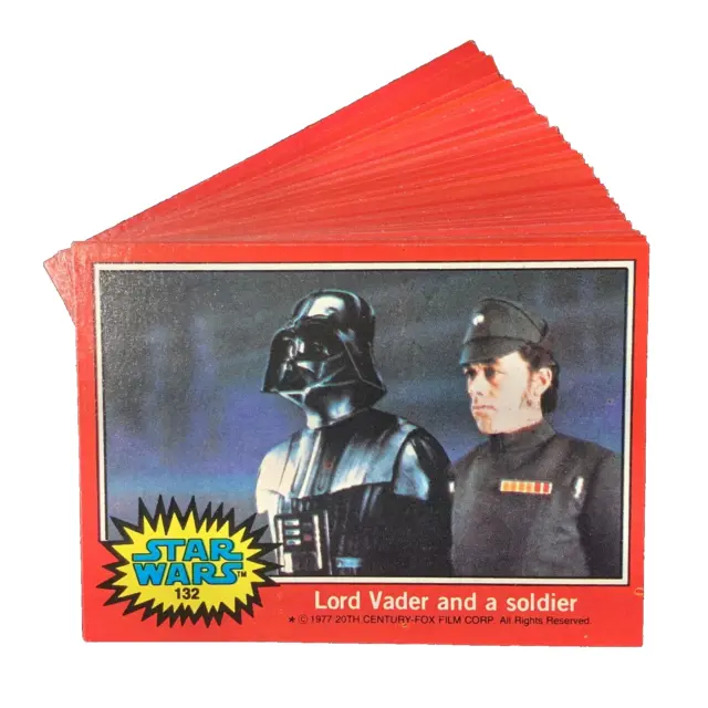 1977 STAR WARS Topps Series 2 RED Complete Set #67-132 Luke/Skywalker/Vader/Leia