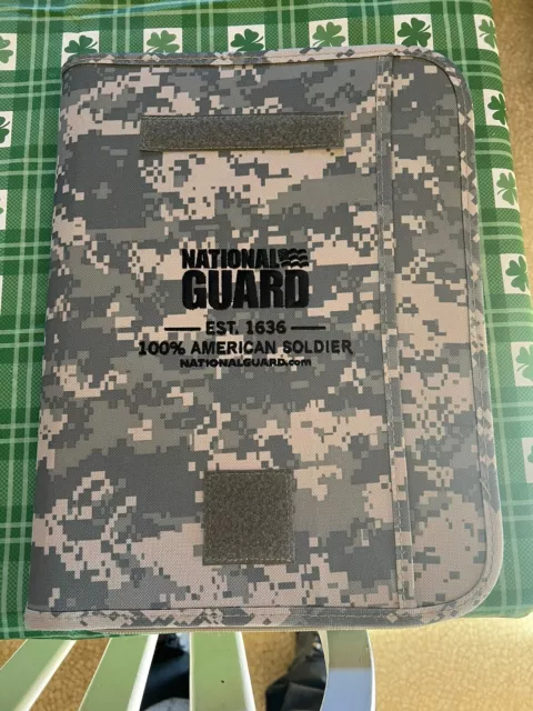 National Guard Zippered Note Pad 14x10