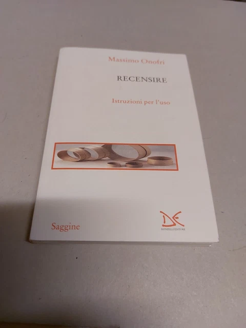 Recensire. Istruzioni per l'uso - Onofri Massimo, 23f24