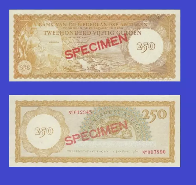Netherlands antilles 250 gulden 1962  /- Copy