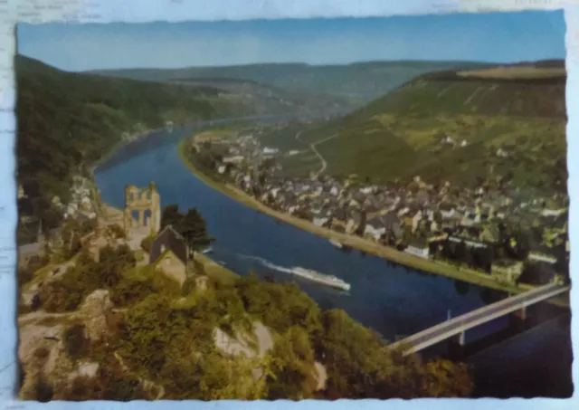 Ansichtskarte Traben-Trarbach an der Mosel mit Grevenburg  (84-21)