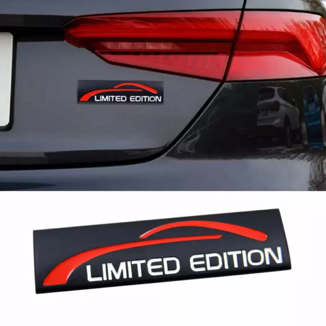 Limited Edition Metal Black Car Emblem Trunk Sport Badge Decal Sticker Accessory