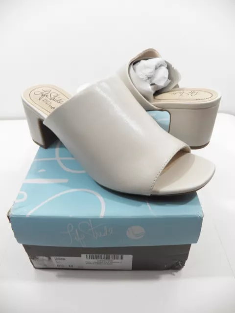 Lifestride Cleo New Nwb Womens 8.5 M Sandals Slippers Heels Shoes Bone Ivory