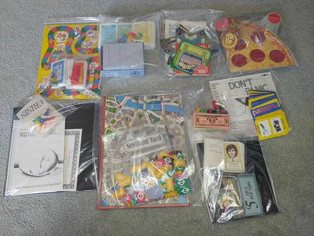 1980er Jahre Brettspiel Ersatzteile Schottland Hof Brot keine Panik Pizza Party
