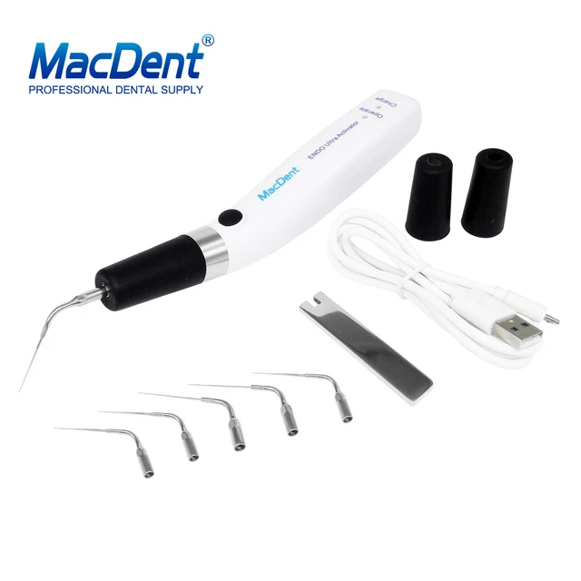 Genuine MacDent Dental  Endo Activator Cordless Endo Sonic Irrigator With 6 Tips