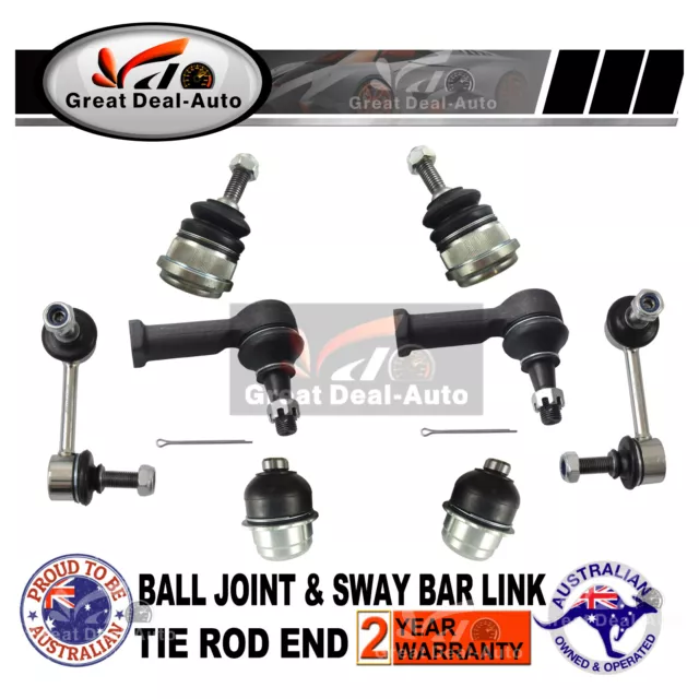 Front Upper Lower Ball Joint +Tie Rod End Sway Bar Link For Ford Falcon AU/BA/BF